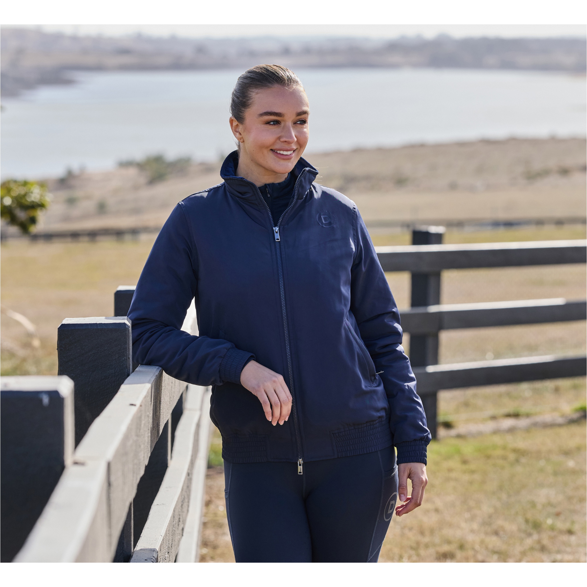 2025 Dublin Womens Zip Through Blouson Team Jacket 1028856 - Navy